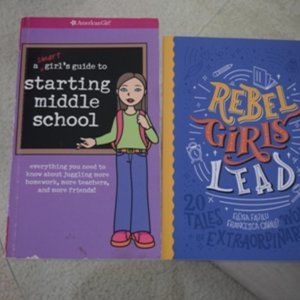 Girl Power Book Bundle:  How to Survive Middle School & Inspirational woman lead